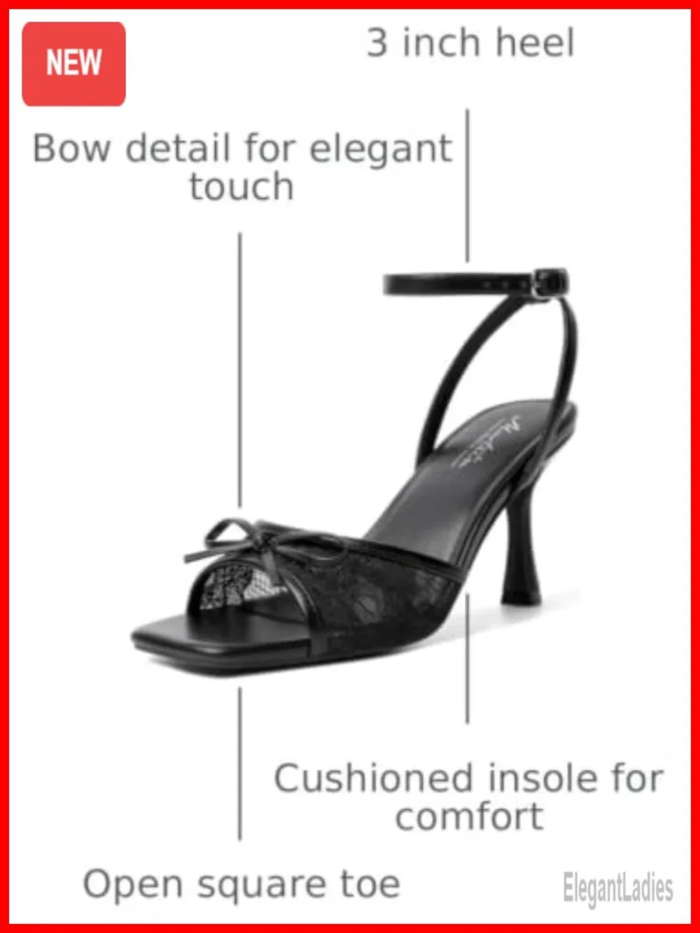 Women's Chunky Heel Strappy Sandals Open Square Toe Ankle Strap Party Wedding